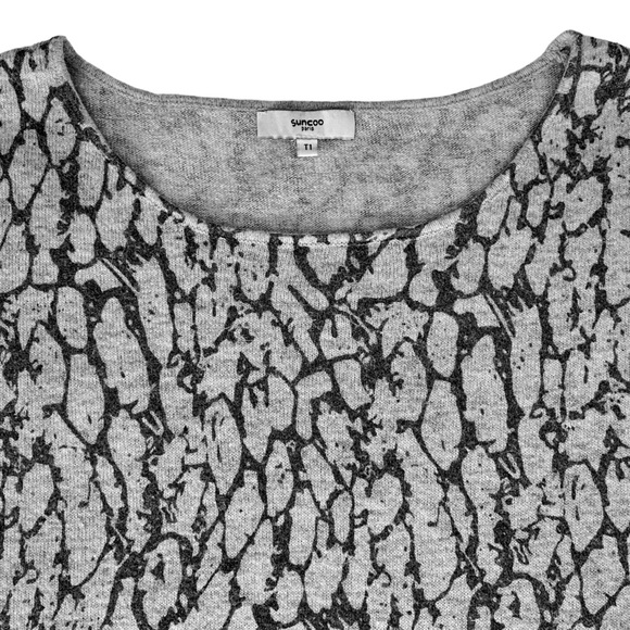 Suncoo Paris dolman long sleeve wide crewneck wool blend knit sweater - Size OS - Picture 6 of 10